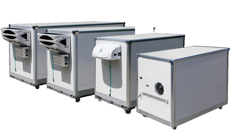 commercial-refrigerated-trailer-unit Side view of portable cold storage container