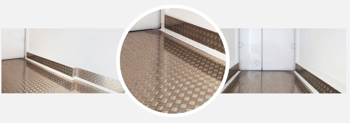 insulated-panel-kits-aluminum-pattenred-floor-and-kick-plates